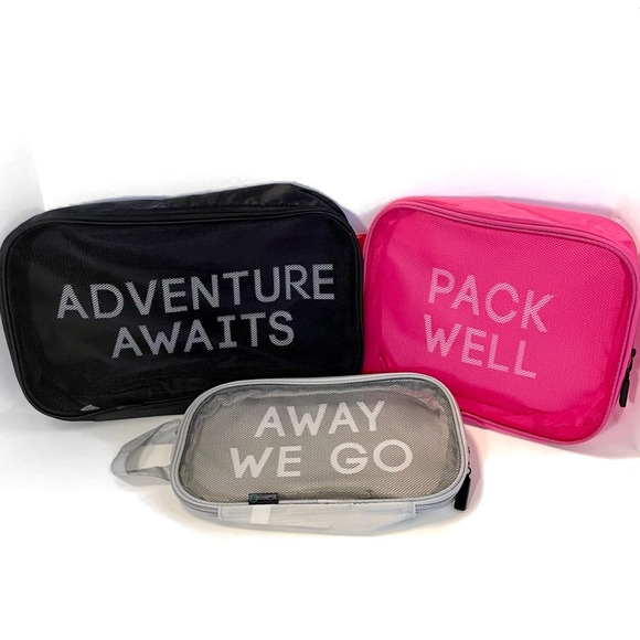 Travel Packing Cube Bags Set of 3 - Picture 1 of 3